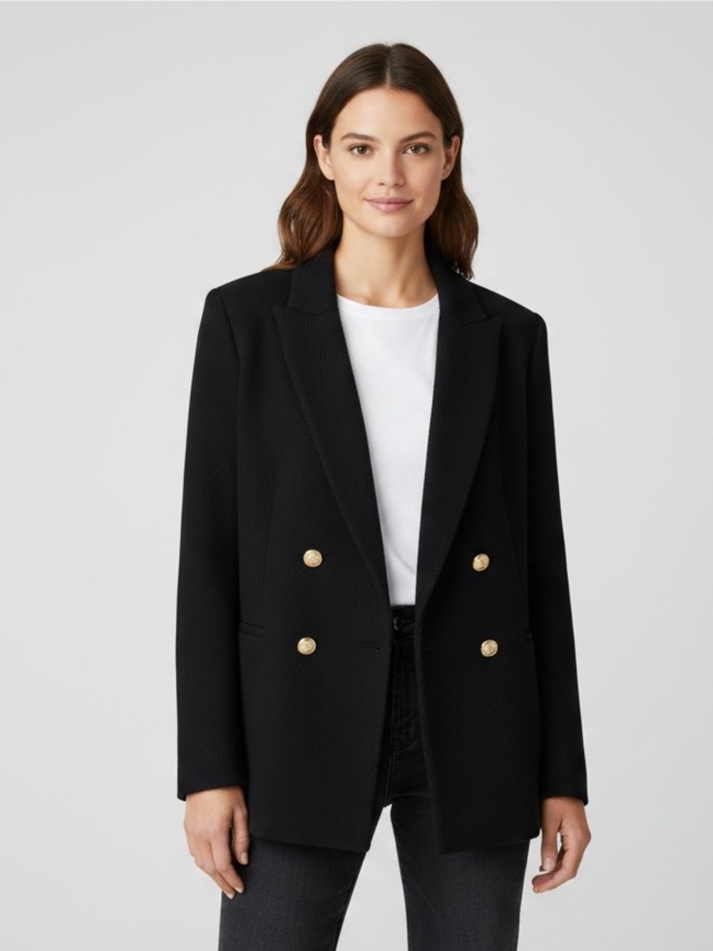 H&M Black Wool Blend Tailored Blazer
Jacket - Women's Size XL (EUC)